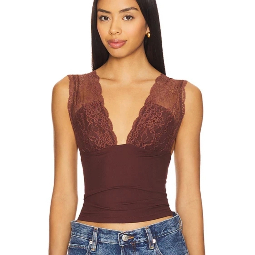 Intimately Free People Power Play Cami In Bittersweet